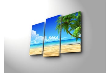 Canvasbilde Dekorativ 3 Deler - Flerfarget - Interiør - Maleri & posters - Lerretsbilder