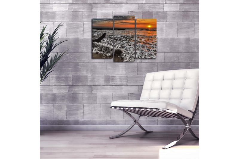 Canvasbilde Dekorativ 3 Deler - Flerfarget - Interiør - Maleri & posters - Lerretsbilder