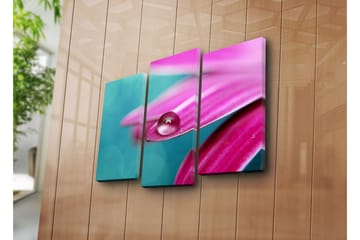Canvasbilde Dekorativ 3 Deler - Flerfarget - Interiør - Maleri & posters - Lerretsbilder