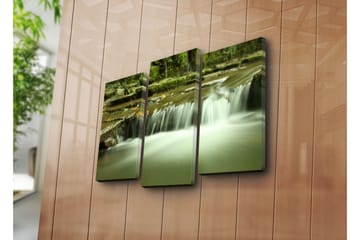 Canvasbilde Dekorativ 3 Deler - Flerfarget - Interiør - Maleri & posters - Lerretsbilder