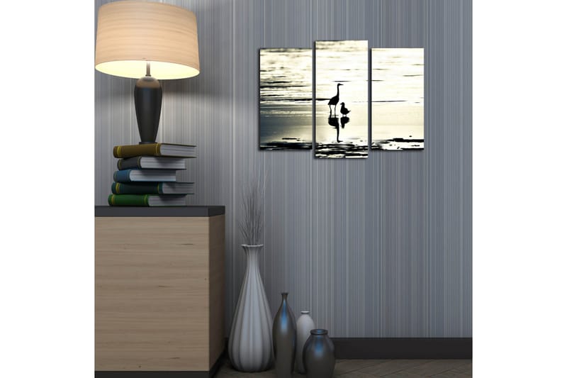 Canvasbilde Dekorativ 3 Deler - Flerfarget - Interiør - Maleri & posters - Lerretsbilder