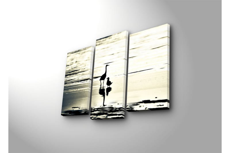 Canvasbilde Dekorativ 3 Deler - Flerfarget - Interiør - Maleri & posters - Lerretsbilder