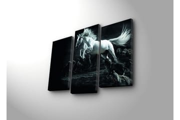 Canvasbilde Dekorativ 3 Deler - Flerfarget - Interiør - Maleri & posters - Lerretsbilder