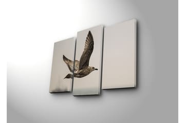 Canvasbilde Dekorativ 3 Deler - Flerfarget - Interiør - Maleri & posters - Lerretsbilder