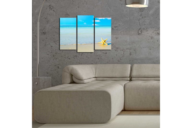Canvasbilde Dekorativ 3 Deler - Flerfarget - Interiør - Maleri & posters - Lerretsbilder