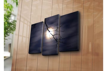 Canvasbilde Dekorativ 3 Deler - Flerfarget - Interiør - Maleri & posters - Lerretsbilder