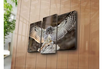 Canvasbilde Dekorativ 3 Deler - Flerfarget - Interiør - Maleri & posters - Lerretsbilder