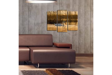 Canvasbilde Dekorativ 3 Deler - Flerfarget - Interiør - Maleri & posters - Lerretsbilder
