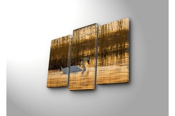 Canvasbilde Dekorativ 3 Deler - Flerfarget - Interiør - Maleri & posters - Lerretsbilder