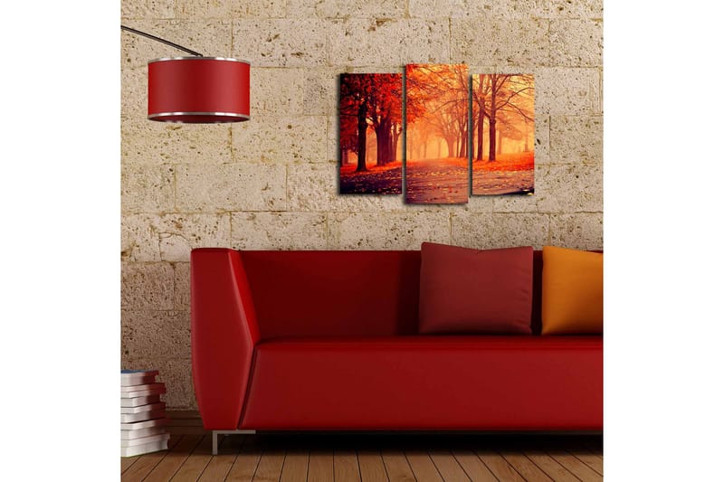 Canvasbilde Dekorativ 3 Deler - Flerfarget - Interiør - Maleri & posters - Lerretsbilder