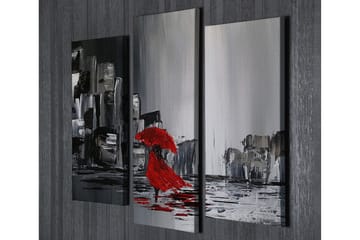 Canvasbilde Dekorativ 3 Deler - Flerfarget - Interiør - Maleri & posters - Lerretsbilder