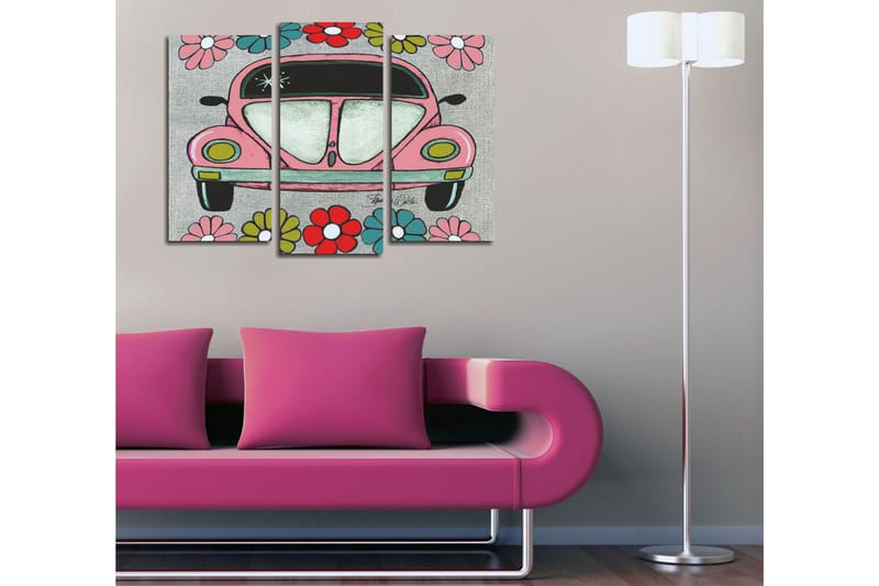 Canvasbilde Dekorativ 3 Deler - Flerfarget - Interiør - Maleri & posters - Lerretsbilder