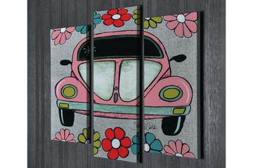 Canvasbilde Dekorativ 3 Deler - Flerfarget - Interiør - Maleri & posters - Lerretsbilder