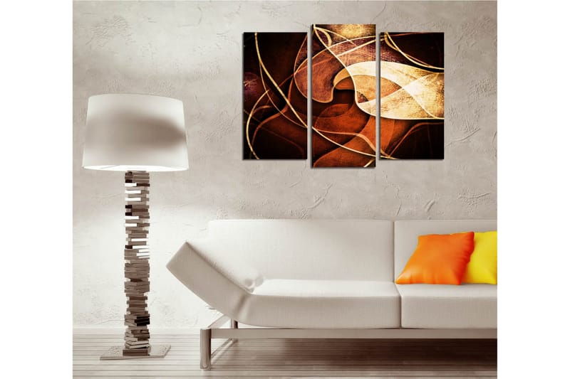 Canvasbilde Dekorativ 3 Deler - Flerfarget - Interiør - Maleri & posters - Lerretsbilder