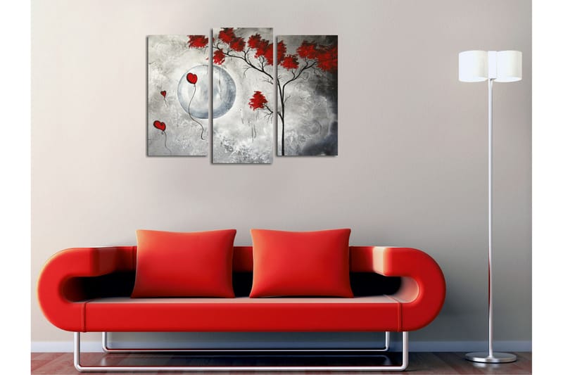 Canvasbilde Dekorativ 3 Deler - Flerfarget - Interiør - Maleri & posters - Lerretsbilder