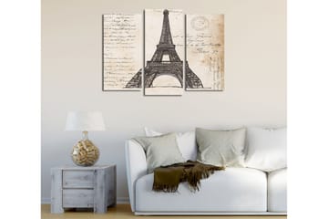 Canvasbilde Dekorativ 3 Deler - Flerfarget - Interiør - Maleri & posters - Lerretsbilder