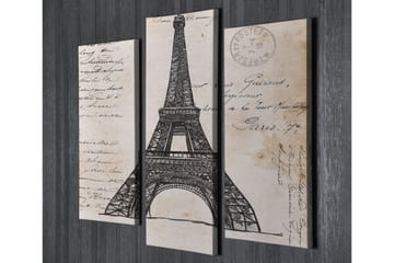 Canvasbilde Dekorativ 3 Deler - Flerfarget - Interiør - Maleri & posters - Lerretsbilder