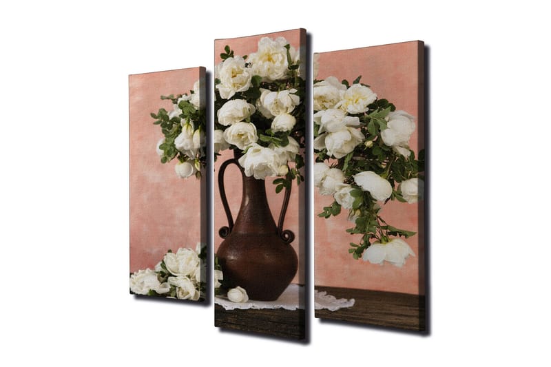 Canvasbilde Dekorativ 3 Deler - Flerfarget - Interiør - Maleri & posters - Lerretsbilder