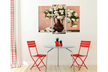 Canvasbilde Dekorativ 3 Deler - Flerfarget - Interiør - Maleri & posters - Lerretsbilder