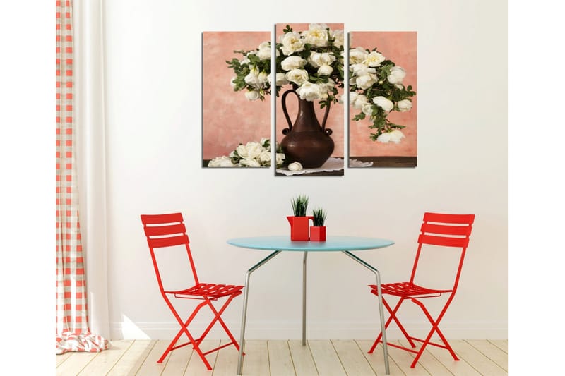 Canvasbilde Dekorativ 3 Deler - Flerfarget - Interiør - Maleri & posters - Lerretsbilder