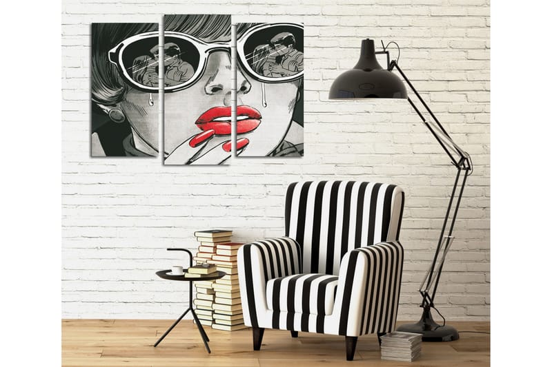 Canvasbilde Dekorativ 3 Deler - Flerfarget - Interiør - Maleri & posters - Lerretsbilder