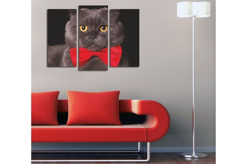Canvasbilde Dekorativ 3 Deler - Flerfarget - Interiør - Maleri & posters - Lerretsbilder