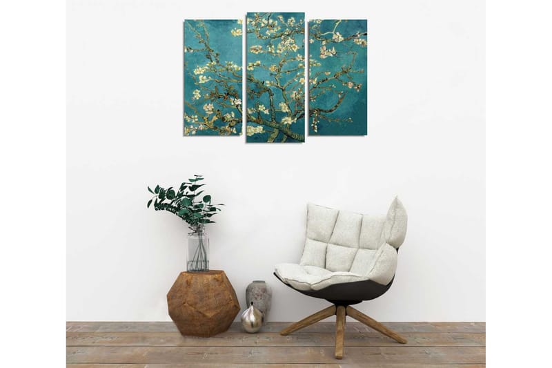 Canvasbilde Dekorativ 3 Deler - Flerfarget - Interiør - Maleri & posters - Lerretsbilder