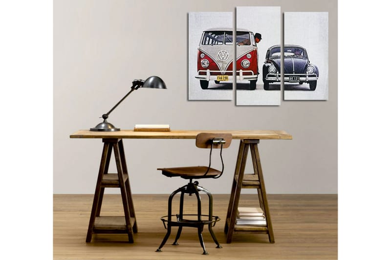 Canvasbilde Dekorativ 3 Deler - Flerfarget - Interiør - Maleri & posters - Lerretsbilder