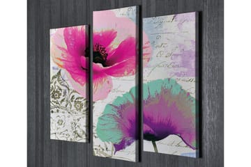 Canvasbilde Dekorativ 3 Deler - Flerfarget - Interiør - Maleri & posters - Lerretsbilder