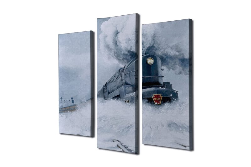 Canvasbilde Dekorativ 3 Deler - Flerfarget - Interiør - Maleri & posters - Lerretsbilder
