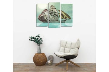 Canvasbilde Dekorativ 3 Deler - Flerfarget - Interiør - Maleri & posters - Lerretsbilder