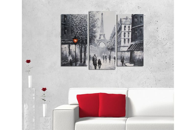 Canvasbilde Dekorativ 3 Deler - Flerfarget - Interiør - Maleri & posters - Lerretsbilder