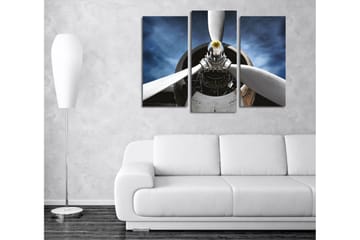 Canvasbilde Dekorativ 3 Deler - Flerfarget - Interiør - Maleri & posters - Lerretsbilder