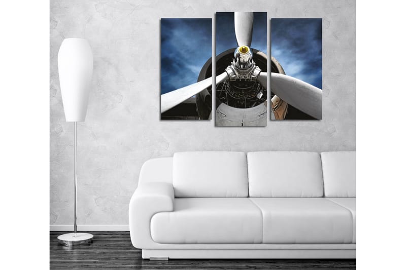Canvasbilde Dekorativ 3 Deler - Flerfarget - Interiør - Maleri & posters - Lerretsbilder