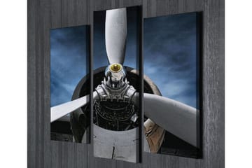 Canvasbilde Dekorativ 3 Deler - Flerfarget - Interiør - Maleri & posters - Lerretsbilder