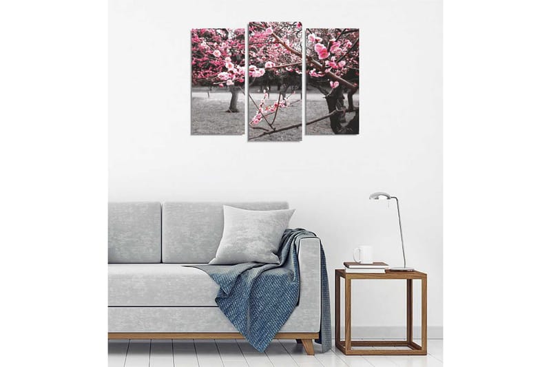 Canvasbilde Dekorativ 3 Deler - Flerfarget - Interiør - Maleri & posters - Lerretsbilder