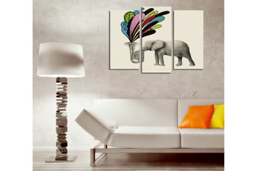 Canvasbilde Dekorativ 3 Deler - Flerfarget - Interiør - Maleri & posters - Lerretsbilder