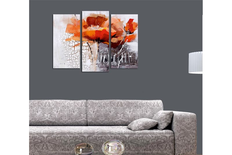 Canvasbilde Dekorativ 3 Deler - Flerfarget - Interiør - Maleri & posters - Lerretsbilder