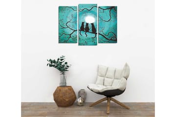 Canvasbilde Dekorativ 3 Deler - Flerfarget - Interiør - Maleri & posters - Lerretsbilder