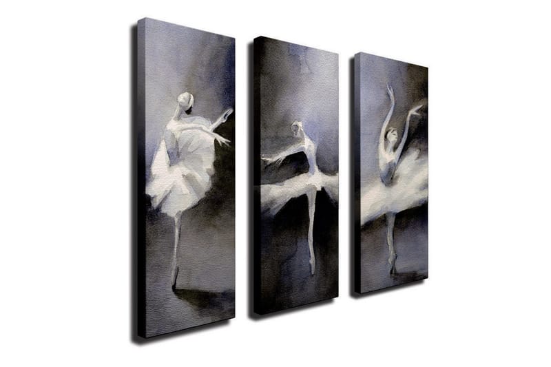 Canvasbilde Dekorativ 3 Deler - Flerfarget - Interiør - Maleri & posters - Lerretsbilder