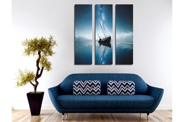 Canvasbilde Dekorativ 3 Deler - Flerfarget - Interiør - Maleri & posters - Lerretsbilder