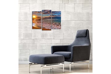 Canvasbilde Dekorativ 3 Deler - Flerfarget - Interiør - Maleri & posters - Lerretsbilder