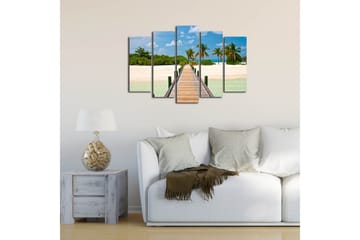 Canvasbilde Dekorativ 5 Deler - Flerfarget - Interiør - Maleri & posters - Lerretsbilder