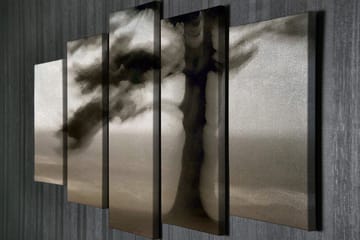 Canvasbilde Dekorativ 5 Deler - Flerfarget - Interiør - Maleri & posters - Lerretsbilder