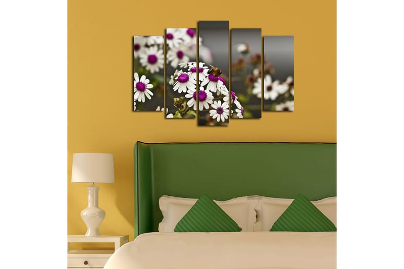 Canvasbilde Dekorativ 5 Deler - Flerfarget - Interiør - Maleri & posters - Lerretsbilder