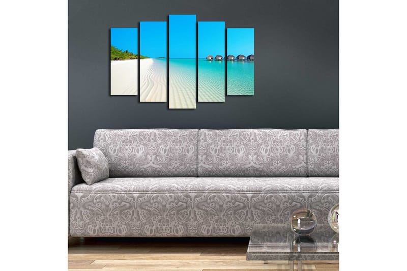 Canvasbilde Dekorativ 5 Deler - Flerfarget - Interiør - Maleri & posters - Lerretsbilder