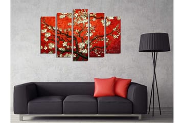 Canvasbilde Dekorativ 5 Deler - Flerfarget - Interiør - Maleri & posters - Lerretsbilder
