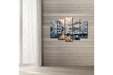Canvasbilde Dekorativ 5 Deler - Flerfarget - Interiør - Maleri & posters - Lerretsbilder