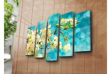 Canvasbilde Dekorativ 5 Deler - Flerfarget - Interiør - Maleri & posters - Lerretsbilder