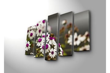 Canvasbilde Dekorativ 5 Deler - Flerfarget - Interiør - Maleri & posters - Lerretsbilder